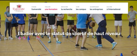 étudier avec le statut de sportif de haut niveau
